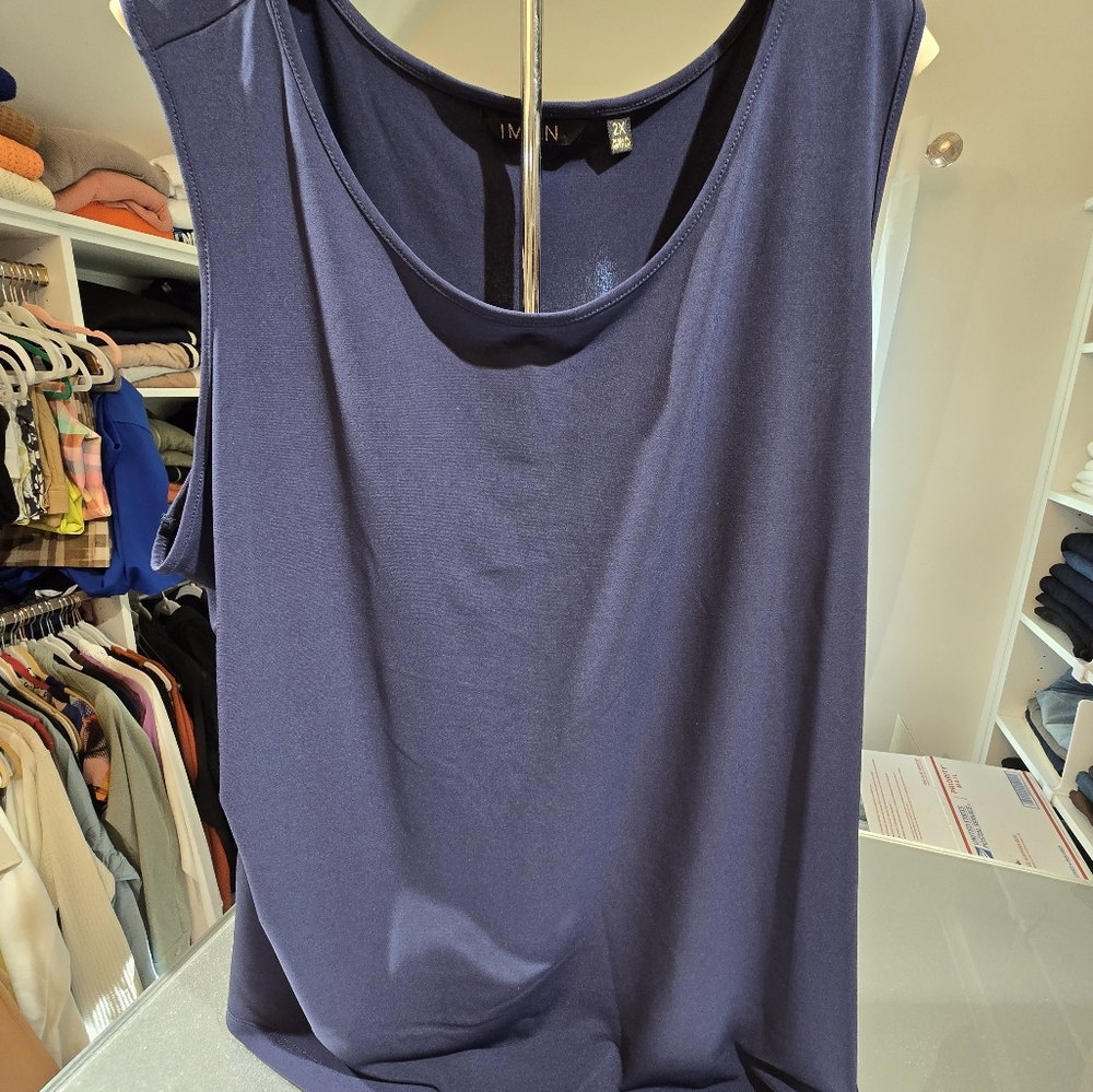 #02 IMAN Purple Tank Top Sleeveless Casual